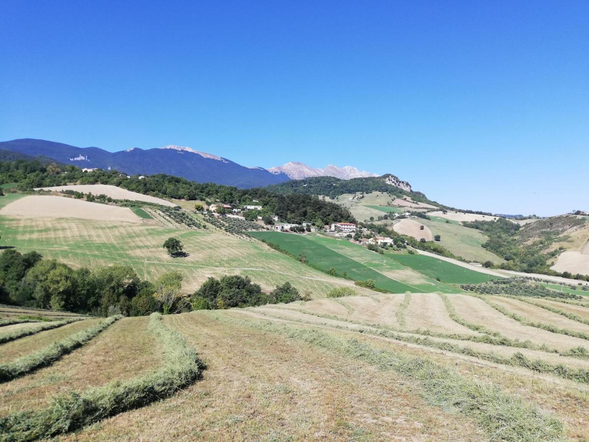 Casa A Montebello Di Bertona Con Vista Gran Sasso Villa Eksteriør billede